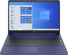 Полноразмерный ноутбук HP 15s-fq0071ur синий (3B3P2EA)