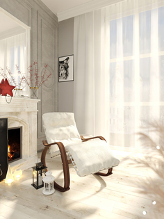 Тюль LEGRAND КАНВАС 500х260 с утяжелителем цвет белый