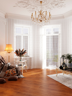 Тюль LEGRAND ВИВА 500*260 белый
