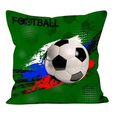 Подушка Василиса Футбол 40 x 40 см хлопок многоцветный