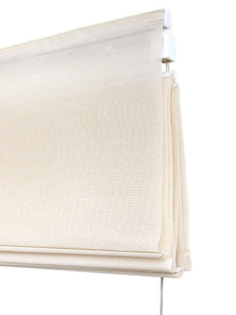 Римская штора Уют Вуаль 60 х 175 см полиэстер светло-бежевая