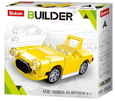 Конструктор Машина желтая, 44 детали SLUBAN M38-B0885A