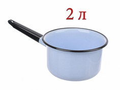 Ковш эмал.2,0л серо-голубой С42011.СГ No Brand