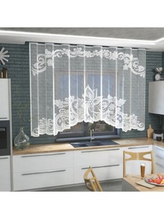 Тюль Rrbook Кружева 345x165, белый, 1 шт.