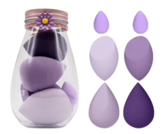 Набор многофункциональных спонжей для макияжа Rimei SP207 - 6 шт. Цвет фиолетовый
