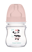 Антиколиковая бутылочка c шир. Горл. Canpol Babies EasyStart Exotic Animals 0+; роз.120 мл