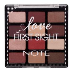 Тени для век из палитры 12 цветов NOTE COSMETICS 202 Love at First Sight 12 х 1,3 г