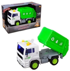 Машинка инерционная ABtoys Мусоровоз 1:20, 24x12x15.5 см C-00451
