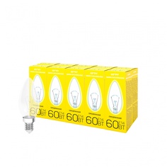 Набор из 10 ламп накаливания СТАРТ (свеча) С37 E14 60Вт Start