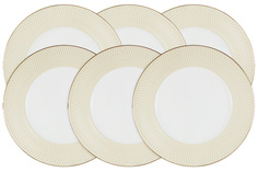 Набор Десертных Тарелок Бриз Голд, 21 см, 6 Шт Narumi