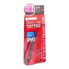 Влагостойкая жидкая подводка K-Palette Real Lasting Eyeliner 24h WP чёрно-коричневый