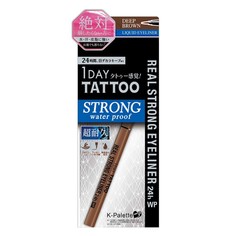 Водостойкая жидкая подводка для глаз K-Palette Real Strong Eyeliner 24h WP, коричневый