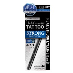 Водостойкая жидкая подводка K-Palette Real Strong Eyeliner 24h WP, насыщенный черный
