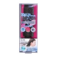 Щетка VESS массажная для ухода за волосами с отрицательно заряженными ионами складная 1 шт