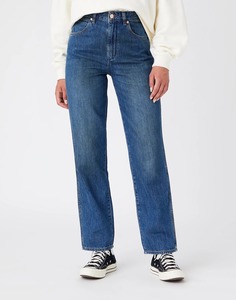Джинсы женские Wrangler Mom Straight синие 29/30