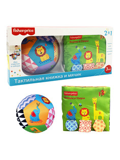 Игровой набор Fisher-Price Книжка-игрушка тактильная Формы и Узоры, 3м+, F0820