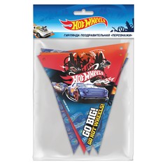 Гирлянда ND Play Hot Wheels Хот Вилс поздравительная флажки