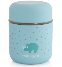 Термос для еды и жидкостей "Silky Thermos Mini", 280 мл (голубой) Miniland