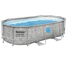 Каркасный бассейн Bestway Power Steel Swim Vista 56714 427x250x100 см