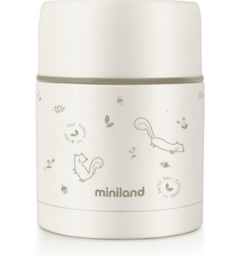 Miniland Термос Miniland Natur Thermos для еды, 600 мл, бурундуки