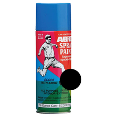 Краска автомобильная аэрозоль "Чёрная 11" ABRO Стандартная 226 гр.