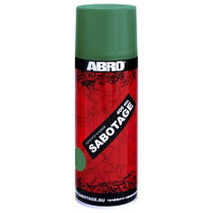 Краска автомобильная аэрозоль "Сочно-зелёная 37" ABRO SABOTAGE 400 мл