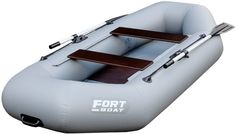 Лодка гребная FORT BOAT 260, надувная, серый