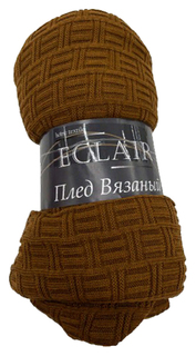 Плед Еclair 150 x 200 см коричневый No Brand