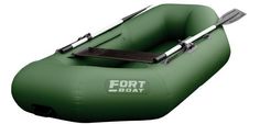 Лодка гребная FORT BOAT 240, надувная, оливковый