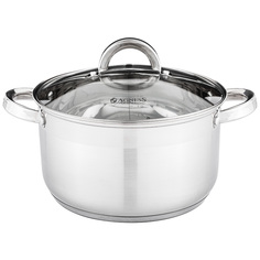 Кастрюля Agness Classic со Стеклянной Крышкой 4,3 л. 22x12,5 см