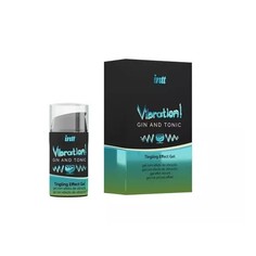 Жидкий интимный гель с эффектом вибрации Vibration! Gin & Tonic 15 мл INTT