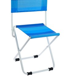 Стул складной пляжный Luxury Gift, 38,5 x 38 x 65 см, сетка, цвет синий, 3391247