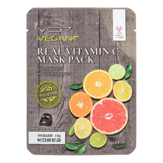 Маска для лица Vо7 Real Vegan с витамином С тонизирующая 25 г VO7