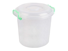 Контейнер 10л круглый (с ручками) М6762(пластик) Башпласт
