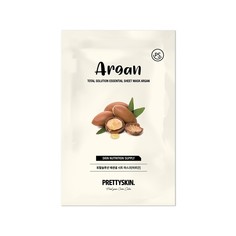 Обновляющая маска для лица Prettyskin Argan с экстрактом арганы 23г