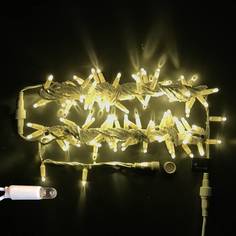 Световая гирлянда новогодняя RichLED RL_RL-S10CF-24V-CW_B 10 м белый теплый