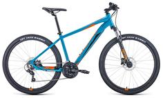 Велосипед Forward Apache 27,5 3.2 Disc 2021 19" бирюзовый/оранжевый