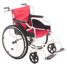 Кресло-коляска с тормозами для сопровождающего и алюминиевой рамой MET 875AL