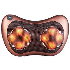 Массажная подушка с подогревом для шеи и спины Massage Pillow (8 роликов) Car&Home