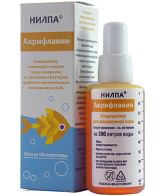 Кондиционер для аквариумной воды Нилпа "Акрифлавин", 50 мл