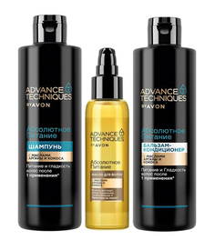 Набор AVON ADV "Абсолютное питание" (шампунь 250мл + бальзам 250мл + масло 100 мл)