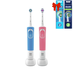 Комплект зубных щеток Braun Oral-B Vitality DUO D190/D100.413.1+Насадки EB50RB; EB20RB
