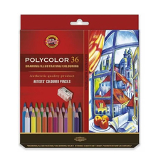 Карандаши цветные Koh-I-Noor 1377671 Polycolor 36 цветов шестигранные с точилкой