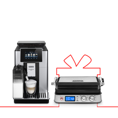 Комплект DeLonghi кофемашина ECAM610.55.SB + мультигриль CGH1012D Delonghi