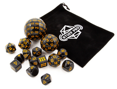 Кубики Stuff-Pro для ролевых игр 15шт черный желтый 273364
