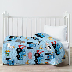 Покрывало стеганое «Непоседа» 90х140 «Синий трактор» Трактор и животные 16439-1 Тейковский ХБК