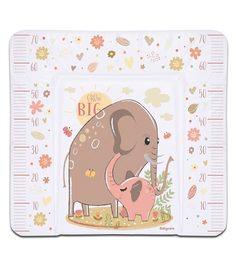 Матрас для пеленания Babycare New Elephant grow big beige