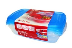 Комплект контейнеров 1,3л ТРИО (3шт) DAREL plastic 40402