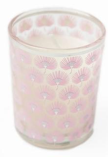 Свеча Floox Dunglass в стеклянном стакане 5,5 х 5,5 х 6,5 см розовая ОТК