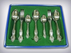 Набор столовых приборов 36пр нжс М-3 флок СН-36М3ф1 Павловский завод художественных металлоизделий